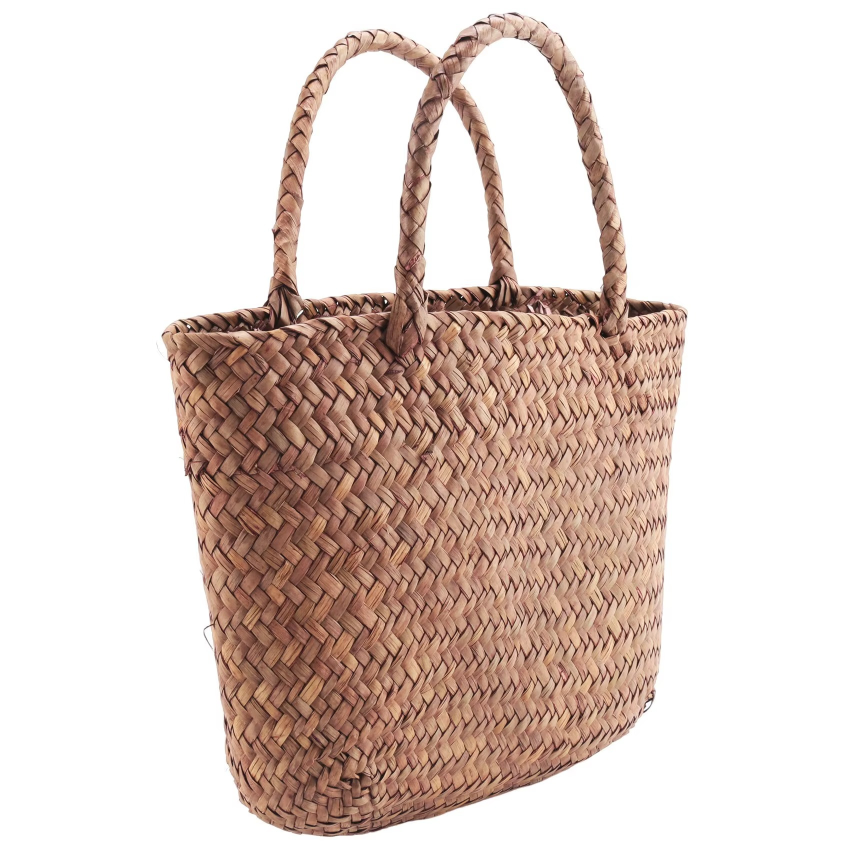 Sac En Paille Cabas Rectangulaire Longues Anses - Roxane – Image 3