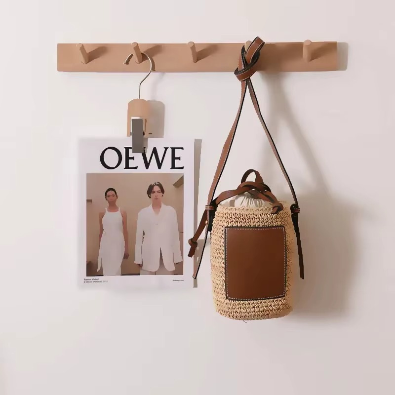 Sac En Paille Seau Cylindrique Poche Cuir - Hortense – Image 5