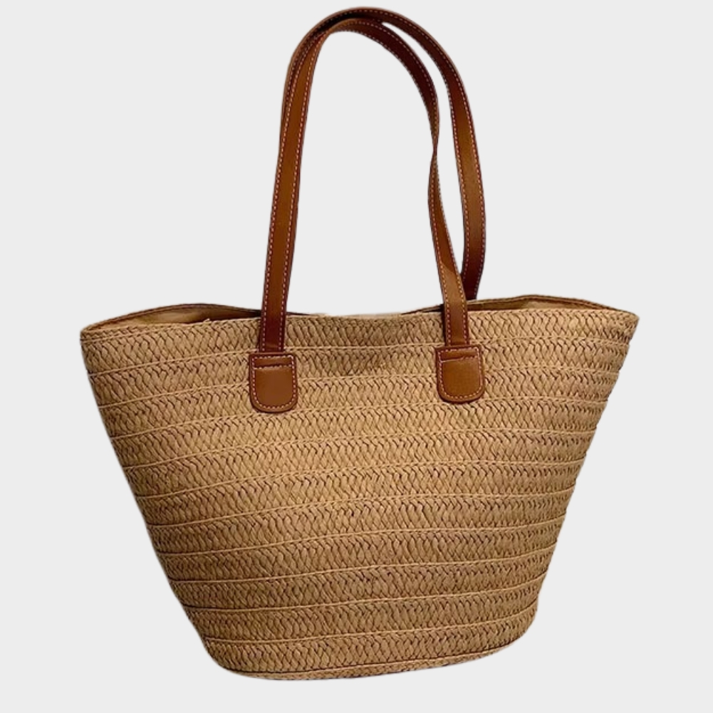 Sac En Osier Panier Rigide Anse Arquée - Océane