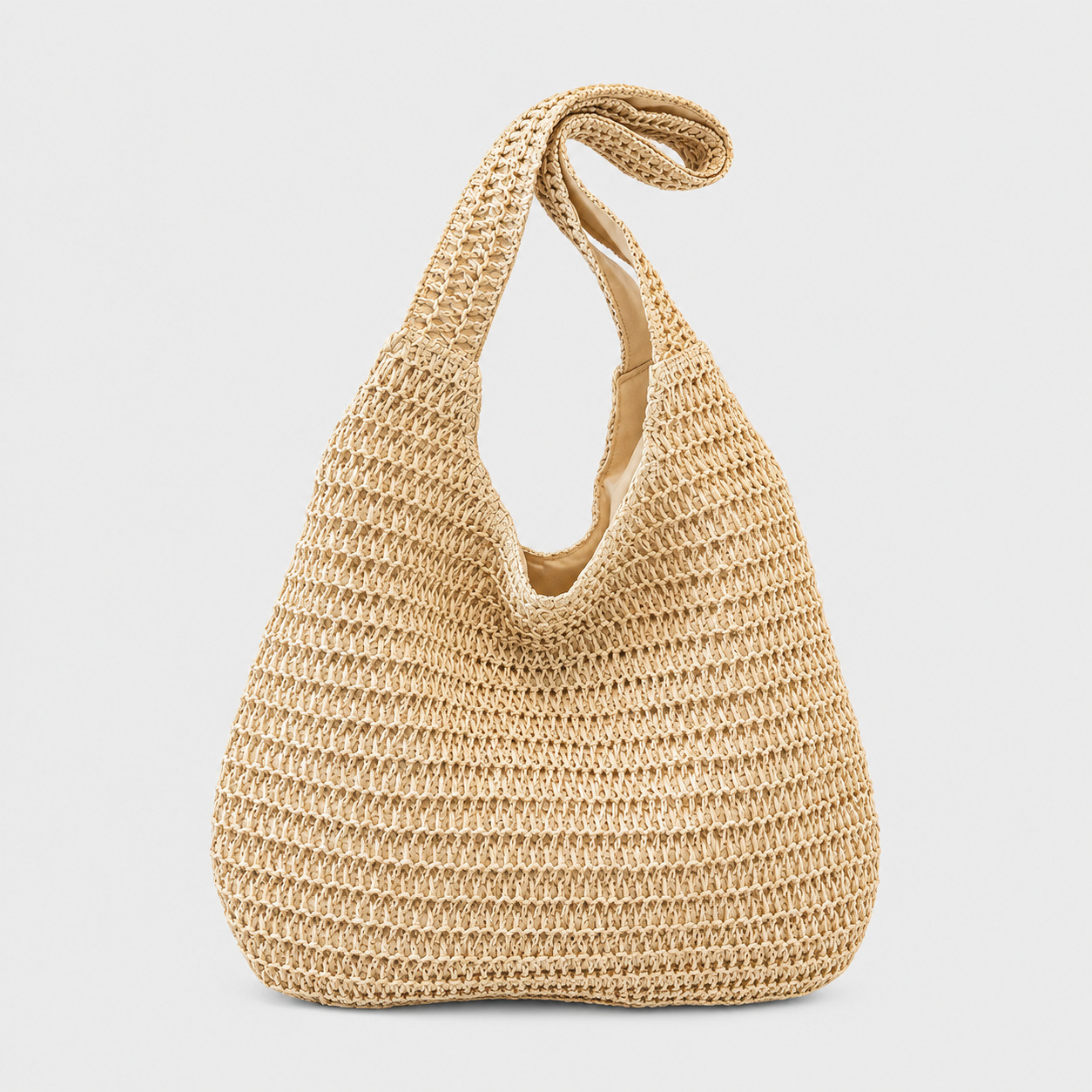 Sac En Paille Tissée Grande Capacité Double Anse – Camélia Sac En Paille Tissée Grande Capacité Double Anse - Camélia