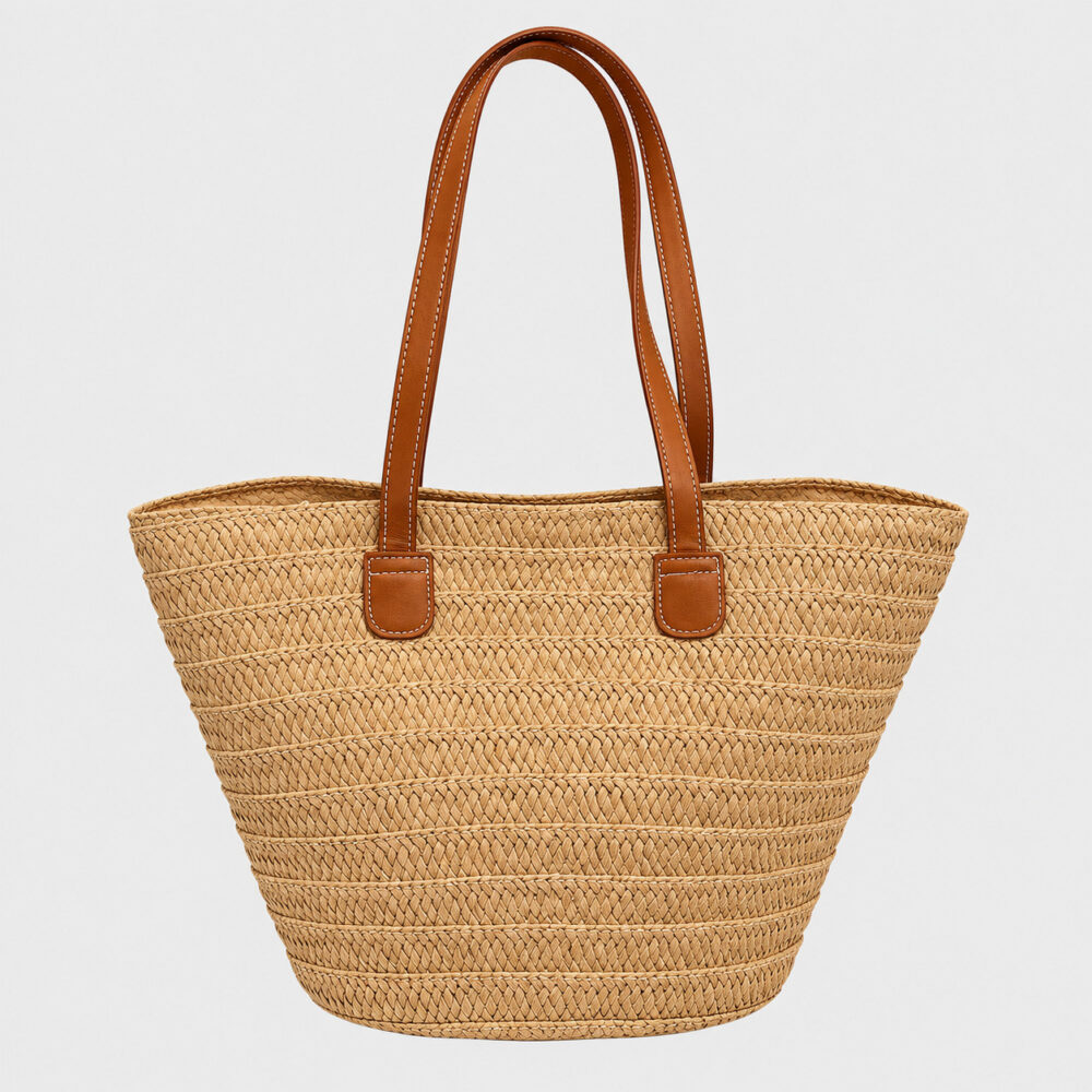 Sac En Paille Tressée Bohème Grande Capacité - Océane
