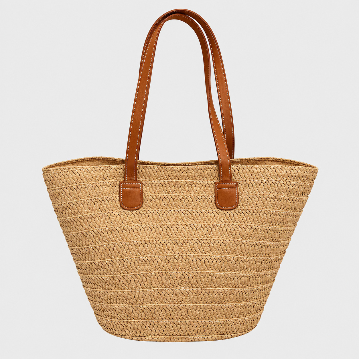 Sac En Paille Tressée Bohème Grande Capacité - Océane