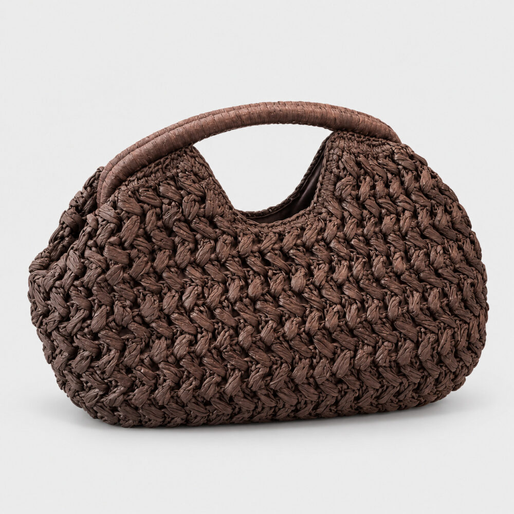 Sac En Paille Tressée Hobo Souple - Louison